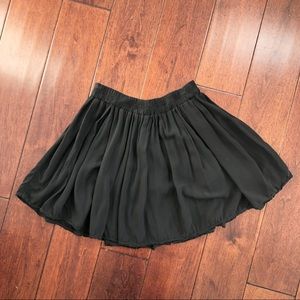 Brandy Melville Black Mini Pleated Skirt